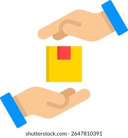 Handcrafted Products Icon Flat Vector Illustration