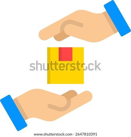 Handcrafted Products Icon Flat Vector Illustration