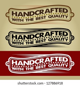 Handcrafted Retro Banner / Label