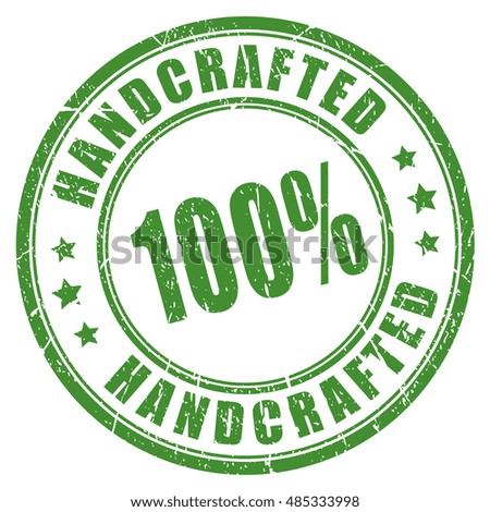 Handcrafted rubber stamp illustration isolated on white background