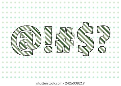 Handcrafted Saint Patrick letters color creative art typographic design