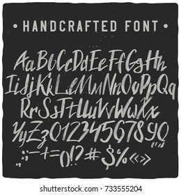 Handcrafted script typeface named "Sloppy". Good font to make your design look like as hand made.