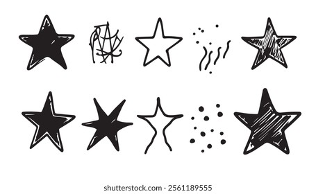 Handcrafted Star Vectors for Digital Use