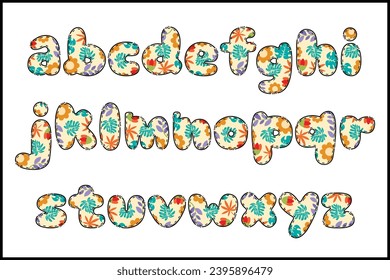 Handcrafted Summer Time letters color creative art typographic design
