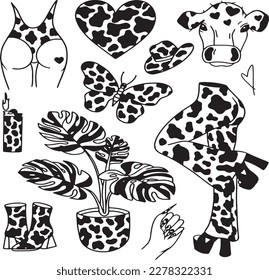 Handcrafted Tattoo Vector Art: A Set of Hand-Drawn Graphics