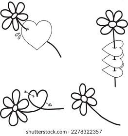 Handcrafted Tattoo Vector Art: A Set of Hand-Drawn Graphics