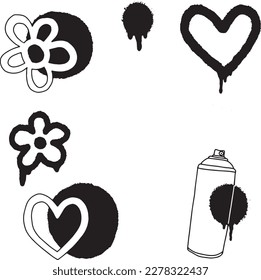 Handcrafted Tattoo Vector Art: A Set of Hand-Drawn Graphics