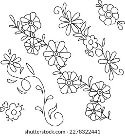 Arte vector de tatuajes artesanales: Un conjunto de gráficos dibujados a mano