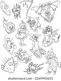 Handcrafted Tattoo Vector.Unique Handcrafted Tattoo Vectors.Handmade Tattoo Vector Art