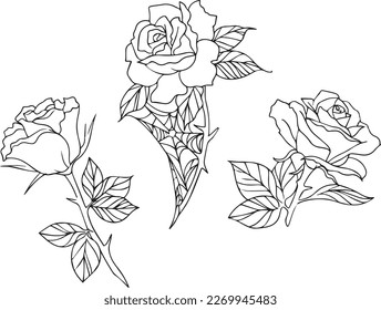 Handcrafted Tattoo Vector.Unique Handcrafted Tattoo Vectors.Handmade Tattoo Vector Art