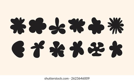 Handcrafted vector collection — playful stars, florals, badges and shapes for creative branding, packaging, printed goods and digital media.