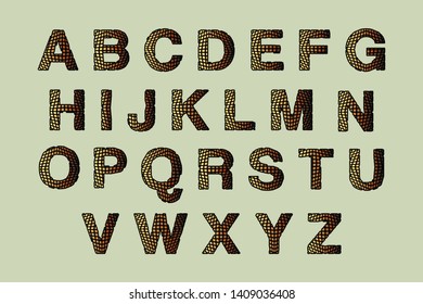 Handcrafted vector font for logotype design