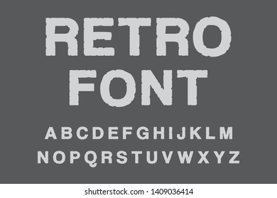Handcrafted vector font for logotype design
