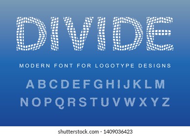 Handcrafted vector font for logotype design