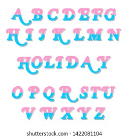 Handcrafted vector typeface fonts vintage. Alphabet letters 
