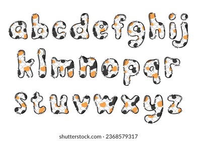 Handcrafted Water Creature letters color creative art typographic design