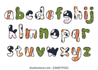Handcrafted Water Creature letters color creative art typographic design