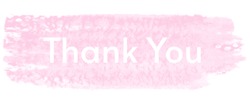 Handcrafted Watercolor Thank You Card — Pink Splash