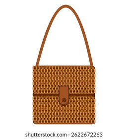 Handcrafted Woven Square Bag with Traditional Style