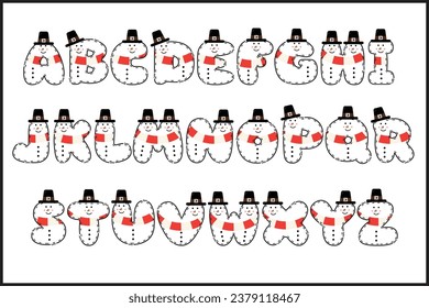 Handcrafted Xmas letters color creative art typographic design