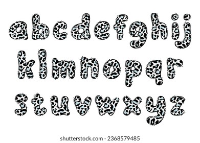 Handcrafted Zoo letters color creative art typographic design