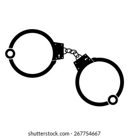 Handcuffs Illustration Vector Stock Vector (Royalty Free) 1031820883