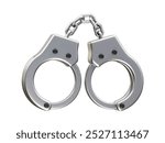 Handcuff icon 3d render illustration vector