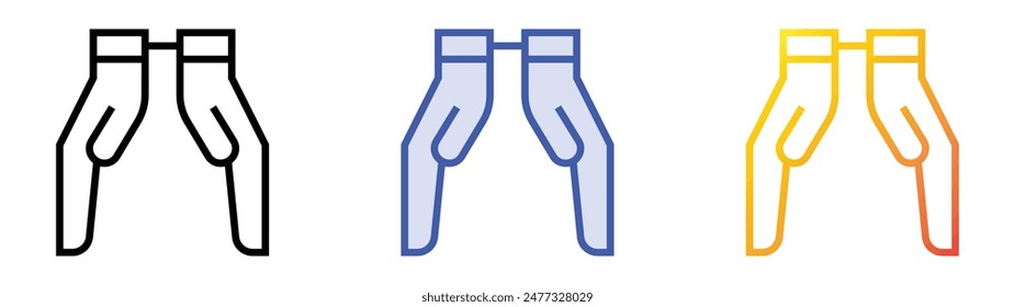 icono de esposas. Diseño de estilo de relleno lineal, azul y degradado aislado sobre fondo blanco