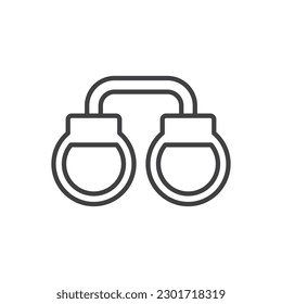 Vector de símbolo de signo de icono de la esposas