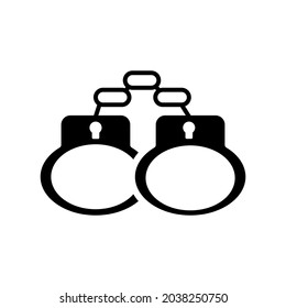 Handcuff icon vector design illustration