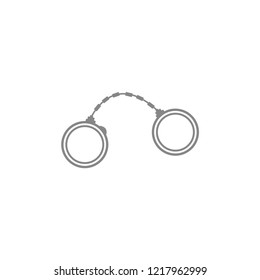 handcuff icon. vector illustration. arrest icon. vector illustration