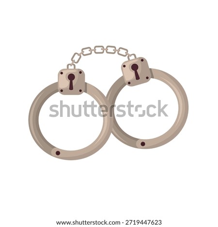 Handcuff icon vector image, handcuff vector icon, handcuff clip art, clip art handcuffs