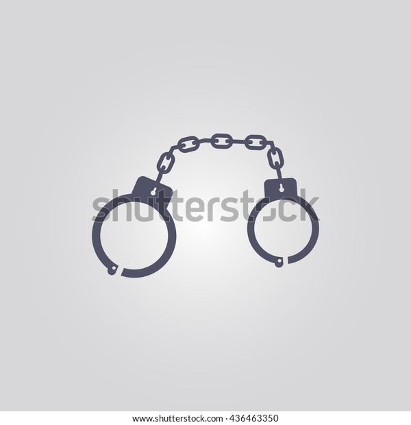 handcuff icon. vector.\
sign