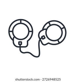 Vector. Movimiento editable. signo de estilo lineal para uso Diseño web, logotipo. Ilustración de símbolo.