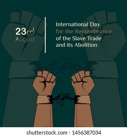 the handcuff vector design was broken and released for "International Day for the Remembrance of the Slave Trade and its Abolition"