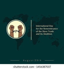 the handcuff vector design was broken and released for "International Day for the Remembrance of the Slave Trade and its Abolition"