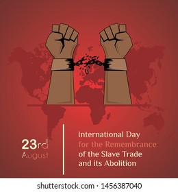 the handcuff vector design was broken and released for "International Day for the Remembrance of the Slave Trade and its Abolition"