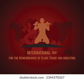 The handcuff vector design was broken and released for "International Day for the Remembrance of the Slave Trade and its Abolition". Foot with broke chain. Vector illustration 