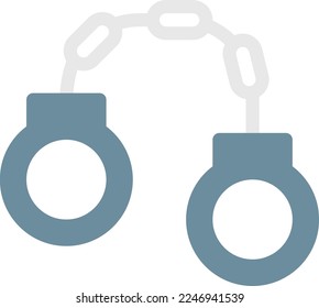 ilustración del vector de esposas sobre un fondo transparente. Símbolos de calidad superior. Iconos vectoriales de color de línea para el concepto y el diseño gráfico. 
