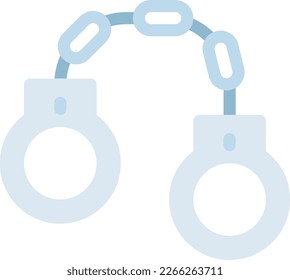 Handschellen-Vektorgrafik auf transparentem Hintergrund. Hochwertige Symbole. Zeilenfarbige Vektorsymbole für Konzept und Grafikdesign.