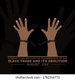 handcuffed Hand vector Illustration. Good template for International day for the remembrance of the Slave Trade and Its Abolition design.