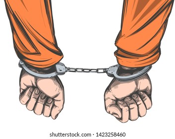 1,221 Handcuffed prisoner Stock Illustrations, Images & Vectors ...