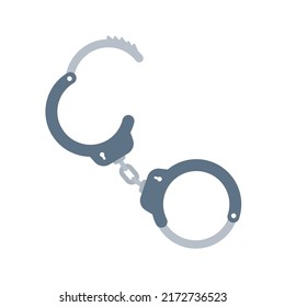Handcuffs. Chains for detaining offenders.