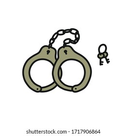 icono de doodle esposado, ilustración de color vectorial