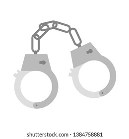 handcuffs  flat icon.You can be used handcuffs icon for several purposes like: websites, UI, UX, print templates, presentation templates, promotional materials, web and mobile phone apps