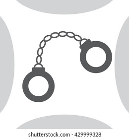 Similar Images, Stock Photos & Vectors of handcuffs icon. police item