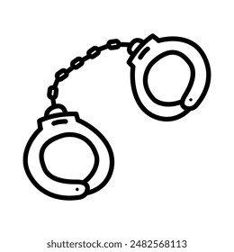 handcuffs icon. icon about crime