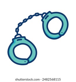 handcuffs icon. icon about crime