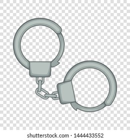 Handcuffs icon. Cartoon illustration of handcuffs vector icon for web