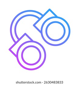 Elemento de icono de esposas para diseño